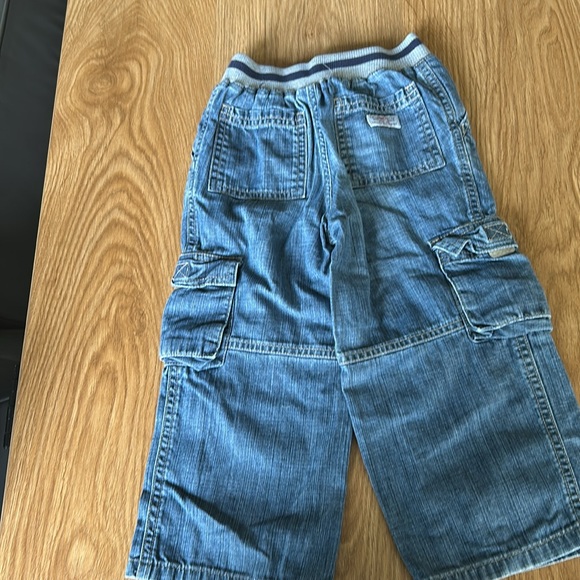 Kids Blue Cargo Pants - Picture 4 of 5